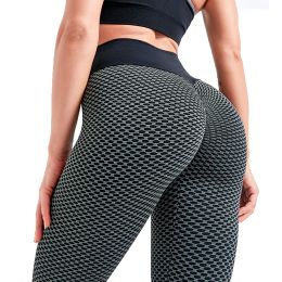 TIK Tok Leggings Women Butt Lifting High Waist Yoga Pants Dark Grey L