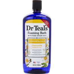 Dr. Teal's by Dr. Teal's Foaming Bath with Pure Epsom Salt Comfort & Calm with Chamomile --1000ml/34oz