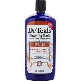 Dr. Teal's by Dr. Teal's Foaming Bath with Pure Epsom Salt Oat Milk & Argan --1000ml/34oz