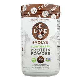 Evolve Real Plant-powered Classic Chocolate Flavor Protein Powder - 1 Each - 16 Oz