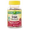 Spring Valley Iron Organic Vegetarian Gummies;  9 mg;  60 Count