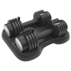 Pair of 12.5 LB Glide Tech Adjustable Dumbbell