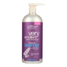 Alba Botanica - Very Emollient Bath and Shower Gel - French Lavender - 32 fl oz