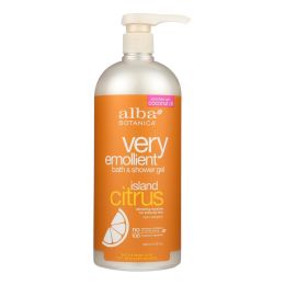 Alba Botanica - Very Emollient Bath and Shower Gel - Island Citrus - 32 fl oz