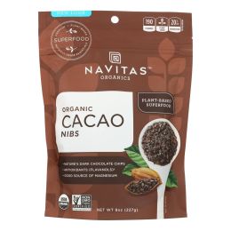 Navitas Naturals Cacao Nibs - Organic - Raw - 8 oz - case of 12