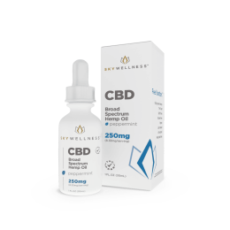 Sky Wellness CBD Oil Drops 250mg Peppermint