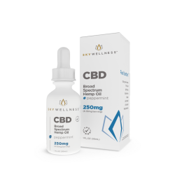 Sky Wellness CBD Oil Drops 250mg Peppermint