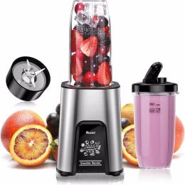 VEWIOR Smoothie Blender, 900W Personal Blender for Shakes and Smoothies, Blenders for Kitchen