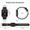 Smart Watch Women Men Fitness Tracker Heart Rate for iPhone Android Waterproof