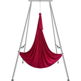 VEVOR Aerial Yoga Frame & Yoga Hammock, 9.67 ft Height Professional Yoga Swing Stand Comes with 6.6 Yards Aerial Hammock, Max 551.15 lbs Load Capacity