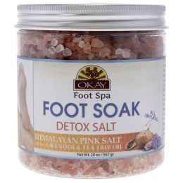 Detox Himalayan Pink Salt - Lavender and Tea Tree by Okay for Unisex - 20 oz Bath Salt