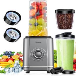 1200W Blender for Shakes and Smoothies, VEWIOR Personal Blender with 6 Blades, 22 oz * 2 BPA-Free To-go Cups