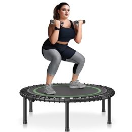 VEVOR 40" Foldable Mini Fitness Trampoline Adults Indoor Exercise Rebounder