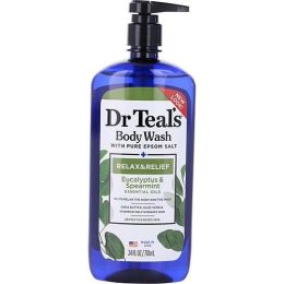 Dr. Teal's by Dr. Teal's Body Wash with Pure Epsom Salt - Relax & Relief with Eucalyptus & Spearmint --710ml/24oz