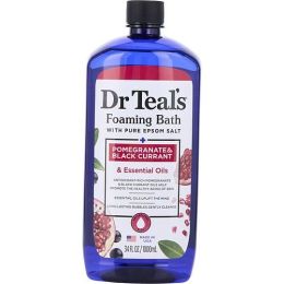 Dr. Teal's by Dr. Teal's Foaming Bath with Pure Epsom Salt Pomegranate & Black Currant with Essential Oils --1000ml/34oz