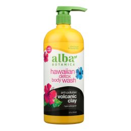 Alba Botanica - Hawaiian Detox Body Wash - Anti-Pollution Volcanic Clay - 32 fl oz