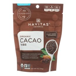 Navitas Naturals Cacao Nibs - Organic - Raw - 4 oz - case of 12