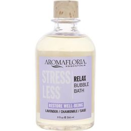 STRESS LESS by Aromafloria FOAMING BUBBLE BATH 9 OZ BLEND OF LAVENDER, CHAMOMILE, AND SAGE