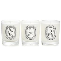 DIPTYQUE - Scented Mini Candle Discovery Set: Baies, Figuier, Roses 447739 70g x3pcs