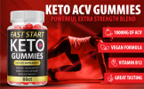 5-Fast Start Keto Gummies; Fast Start ACV Gummies; Weight Loss Gummies; 300ct