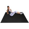 PVC 5*7ft Non-Slip And Moisture-Proof Environmental Protection Fitness Mat Black