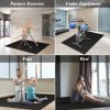 PVC 5*7ft Non-Slip And Moisture-Proof Environmental Protection Fitness Mat Black