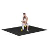 PVC 5*6ft Non-Slip And Moisture-Proof Environmental Protection Fitness Mat Black