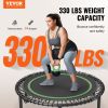 VEVOR 40" Foldable Mini Fitness Trampoline Adults Indoor Exercise Rebounder