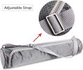 Grey Grid Yoga Bag Gym Exercise Mat Carrier Bags With Shoulder Strap Mat Case