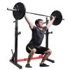 Home Indoor Fitness Adjustable Multi-function Barbell Stand Squat Bench Press Trainer