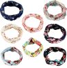 9 Pcs Headbands for Women Girls Wide Boho Knotted Yoga Headband