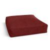 Jaxx Brio Large Décor Floor Pillow / Meditation Yoga Cushion, Plush Microvelvet, Berry Red