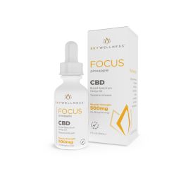 Sky Wellness CBD Focus Oil Drops 500mg Pineapple