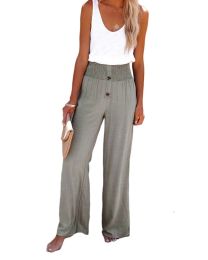 Wide Leg Yoga Pants For Women (Color: Gray, size: XL)