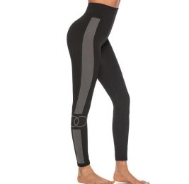 Leggings Women Yoga Fitness Legging Sport Leggins Legins Workout Pants (Color: Black, size: S)