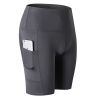 Women's Shorts Yoga Workout Running Compression Exercise Shorts Side Pockets