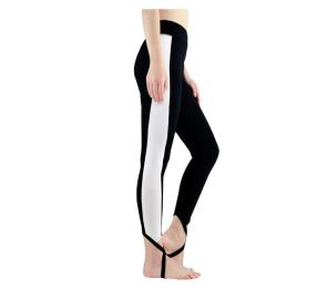 Women's Yoga Pants with Stirrup Leggings Tummy Control Workout Pants for Gym Running (Color: colorful, size: XS)