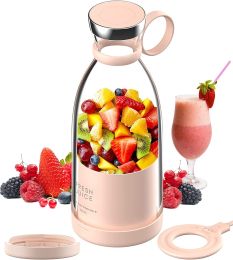 Personal Size Blender;  Portable Blender;  Battery Powered USB Blender (Color: Pink)