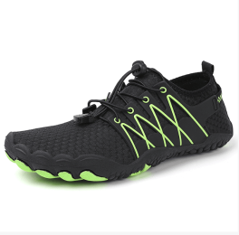 New couple fitness sneakers outdoor beach swimming shoes men's and women's outdoor fitness shoes (Color: Black, size: 46)