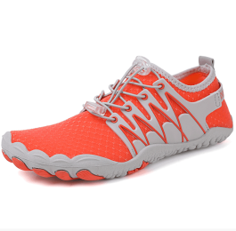 New couple fitness sneakers outdoor beach swimming shoes men's and women's outdoor fitness shoes (Color: orange, size: 45)