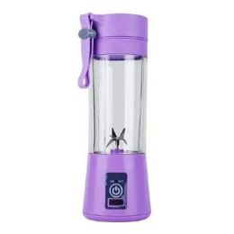 380ML USB Portable Blender Portable Fruit Electric Juicing Cup Kitchen Gadgets (Color: Purple)