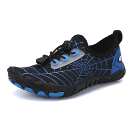 New children's fitness sports shoes outdoor beach swimming shoes upstream stream shoes (Color: Black/Blue, size: 37)