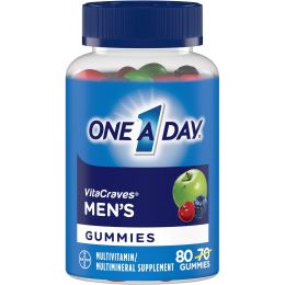 One A Day Men's Multivitamin Gummies for Men;  80 Count (Brand: One A Day)