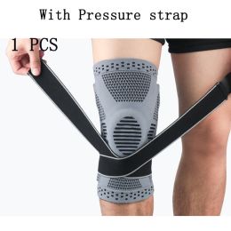 Silicon Knit Kneepad (Color: Grey, size: M)