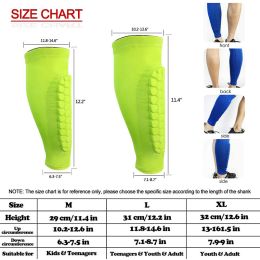 Honeycomb Shin Protection sleeve (Color: Green, size: XL)