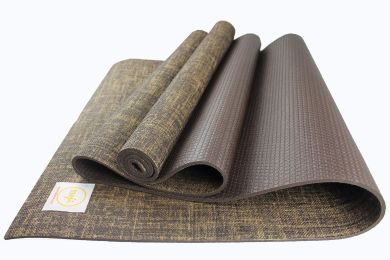 Jute Premium Eco Yoga Mat (Color: brown)