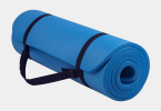 Thick Yoga and Pilates Exercise Mat with Carrying Strap