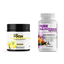 Energy Bundle Pre-Workout and Multi-Vitamins (Pre-Workout: Pure Focus, Multi-Vitamins: Pure Multivitamins Womens)