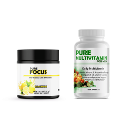 Energy Bundle Pre-Workout and Multi-Vitamins (Pre-Workout: Pure Focus, Multi-Vitamins: Pure Multivitamins Mens)