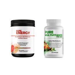 Energy Bundle Pre-Workout and Multi-Vitamins (Pre-Workout: Pure Energy, Multi-Vitamins: Pure Multivitamins Mens)